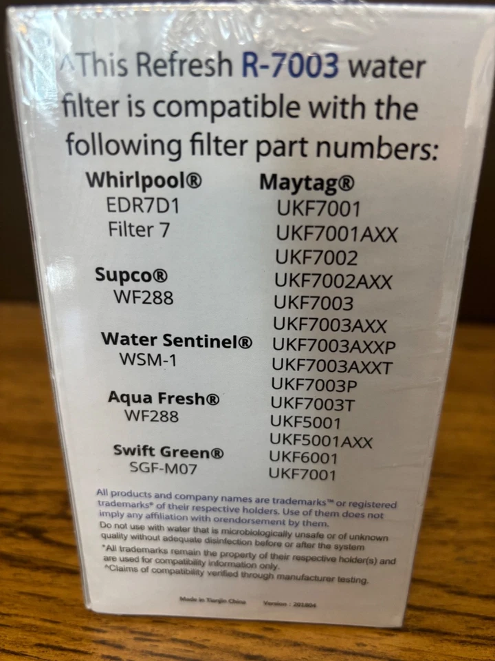 Refresh Refrigerator Water Filters Model R-7003 Whirlpool EDR7D1 Maytag UKF7001 - Image 3 of 4