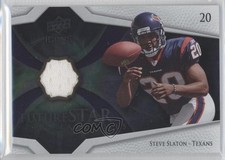 2008 Upper Deck Icons Future Stars Materials Silver Steve Slaton #FSM26 1k5