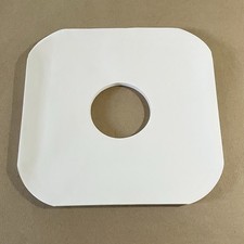 50 LOT: Vintage White, 33 RPM, 12 Record Inner Sleeves, Round Corners, NEW