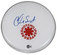 Chad Smith Red Hot Chili Peppers Signed Autograph 12” Drumhead RHCP Beckett COA