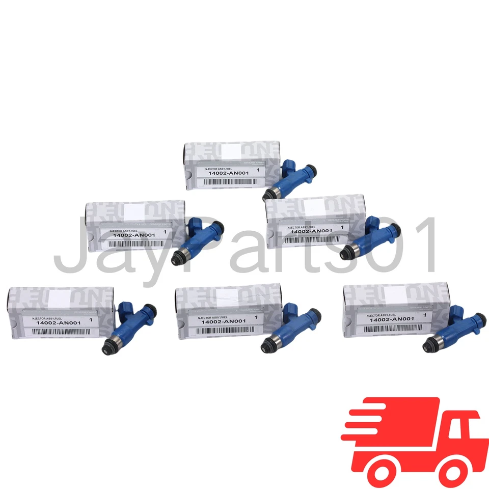 OEM 6x Denso 550cc Fuel Injectors For 2009-17 Nissan GT-R G37 350Z 370Z Upgrade Foto 2 de 4