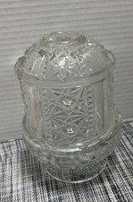 Indiana Glass Fairy Lamp 2 Piece Stars And Bars