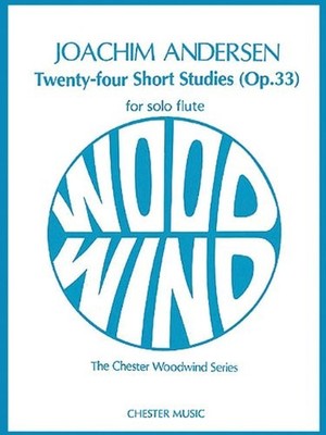Twenty-Four Short Studies Op.33 for Solo Flute, Joachim Andersen, Used; Very Goo