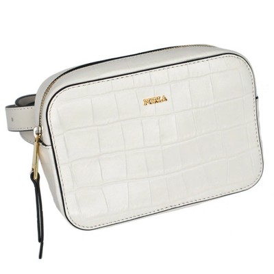 Furla Magics Body Bum Crossbody Belt Bag Leather White