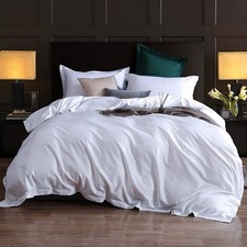 Queen Duvet Cover Set 1000 Series 100 Egyptian Cotton, 5PC, White