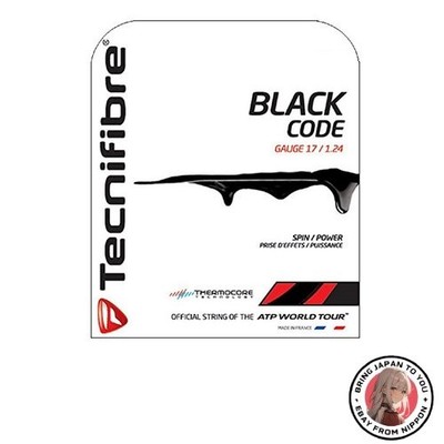 Neue Tecnifibre Tennissaite Black Code 1,24 mm schwarz BK TFG504