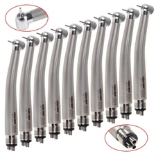 10x SANDENT NSK PANA MAX Style Dental High Speed Handpiece Push Button 4 Hole
