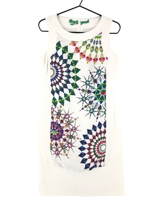 Robe Sans Manches Blanche À Col Rond Femme Taille S - Photo 1/4