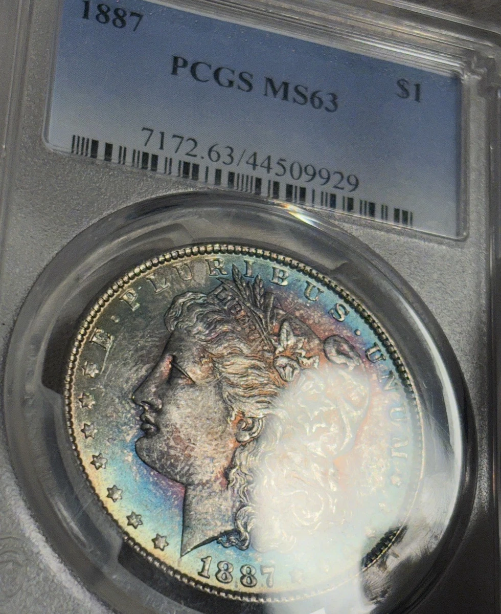 MS 63 Graded 1887 Year Morgan US Dollars (1878-1921) for sale | eBay