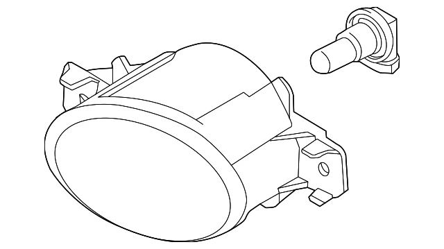 Conjunto de faros antiniebla originales Nissan 26155-9B91D Foto 2 de 3