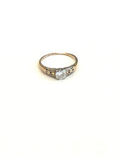 Vintage 14k /12k Yellow Gold Diamonds Engagement Ring Size 6