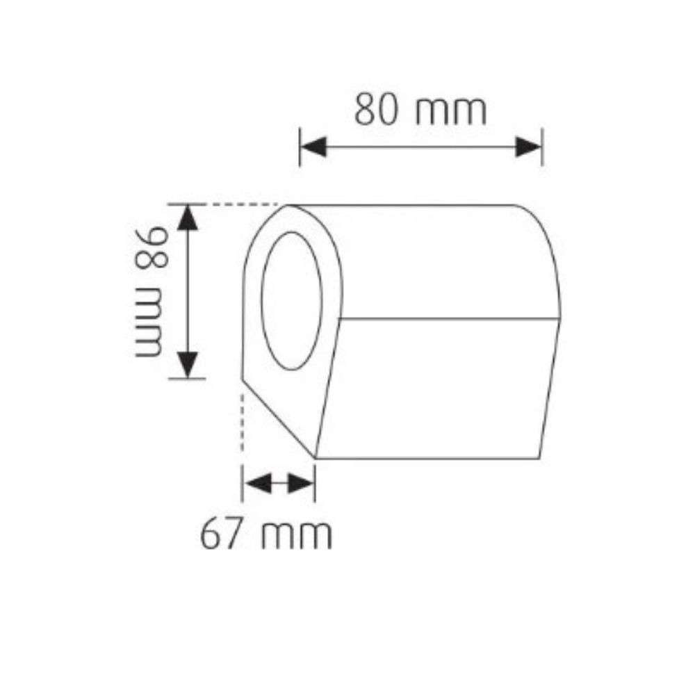 Applique extérieure IP44 SPIDER-1D GU10 orientable étanche gris