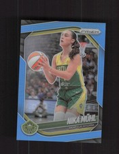 2025 Panini Prizm WNBA #127 Nika Muhl Carolina Blue Prizms #/125