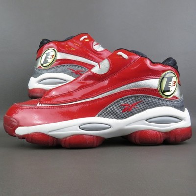 Reebok Shoes - 2013 Iverson The Answer DMX 10 All Star Red Silver - Sz 10.5 Mens