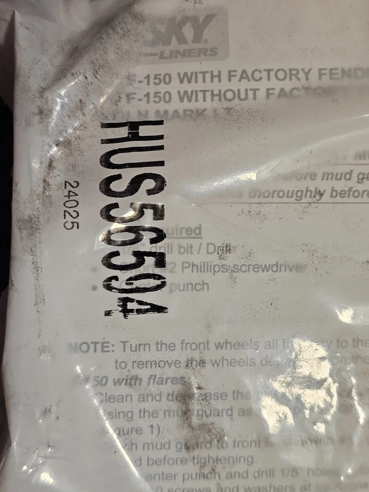 (QTY 2) Husky Liners 56591 Custom Molded Mud Guards For 2004-2014 Ford F150 - Image 3 of 4