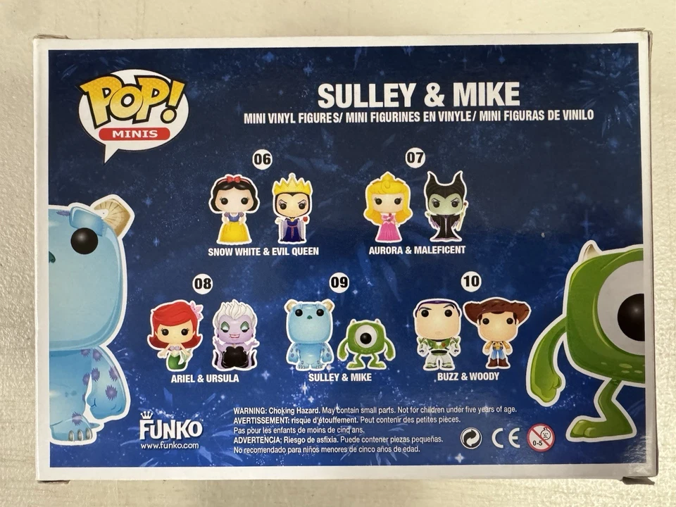 Sulley & Mike 09 ~ Disney: Monsters, Inc. ~ Funko Pop Vinyl Minis ~ RARO 👌😊👍 Foto 3 de 4
