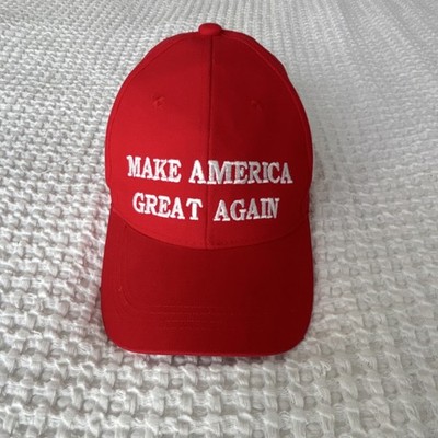 MAKE AMERICA GREAT AGAIN Red Cotton Hat Donald Trump 2016 Presidential Campaign