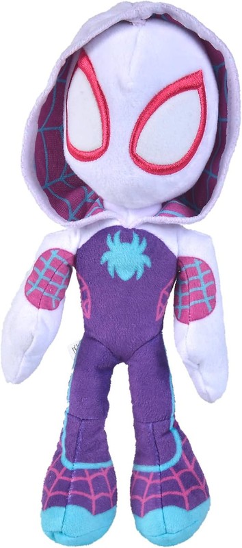 Disney Spiderverse Ghost Spider Action Figure Soft Toy with Glow in One Size