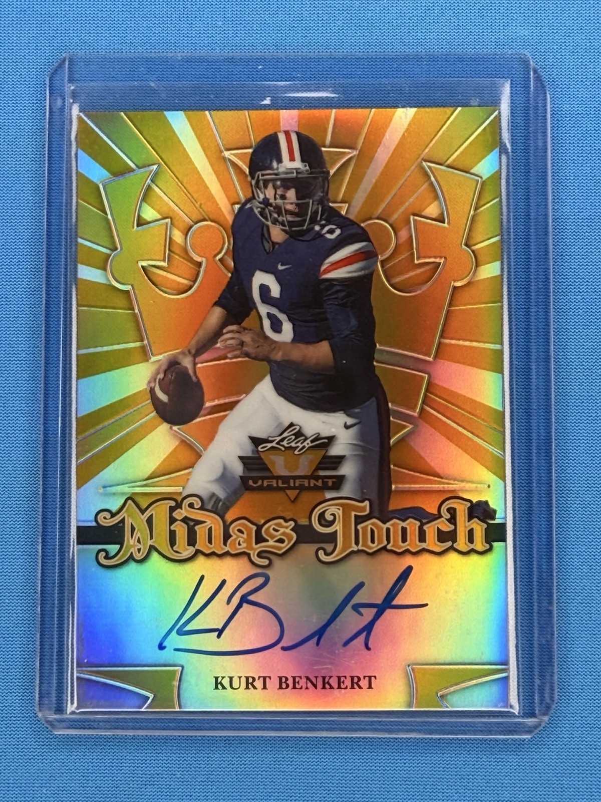 Kurt Benkert Leaf Valiant Midas Touch Autograph #KB1 Base