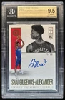 2018-19 Encased Shai Gilgeous-Alexander RC Scripted Gold Auto #/10 BGS 9./10