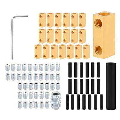 20Pcs Quick Wiring Connection Terminals with Shrink Tube 8 Gauge Wire Connectors