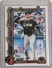 2025 Topps Holiday Image Variation Lights Coby Mayo #H118 SP RC Orioles