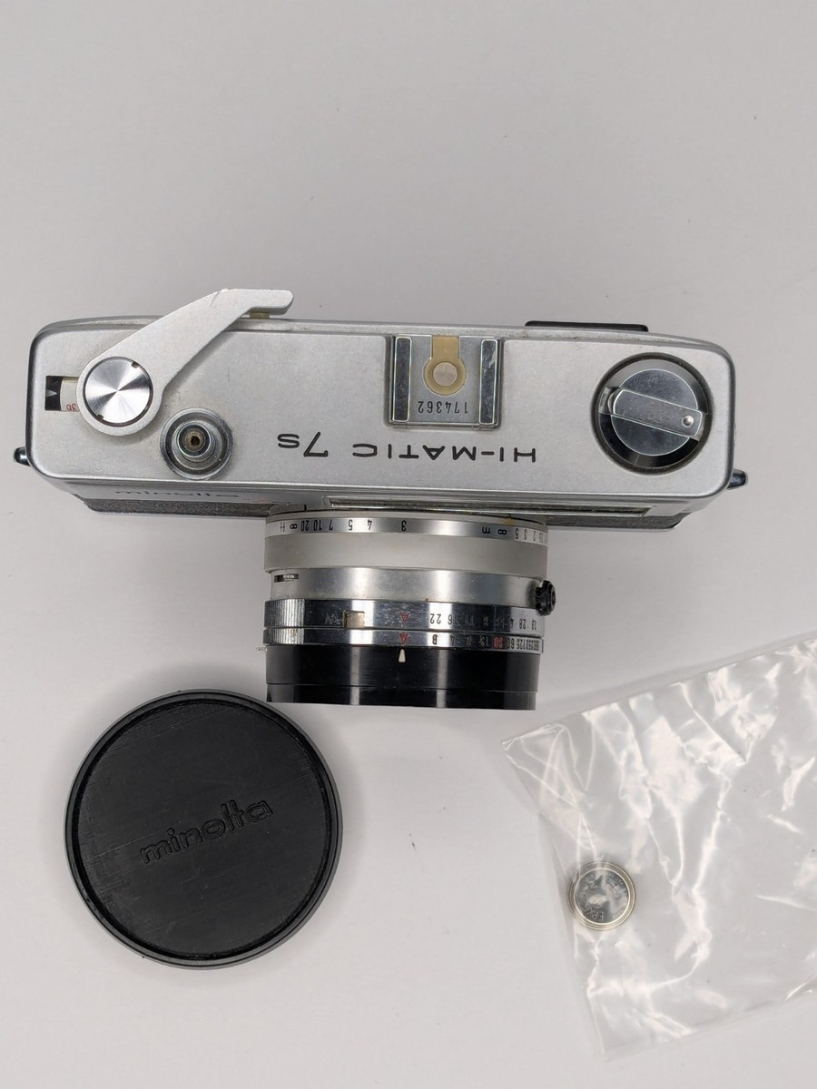MINOLTA Hi-MATIC 7s 35mm Film Camera w/ Lens and case | eBay