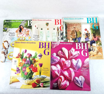 Lot of 5 BHG Magazines BETTER HOMES AND GARDENS January 2023 - June 2023