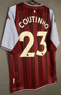 MEN'S FC ASTON VILLA 2021/2022 COUTINHO #23 SOCCER FOOTBALL SHIRT