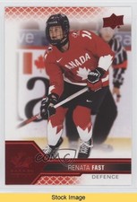 2022 Upper Deck Team Canada Juniors Women's WC Red Foil Renata Fast #68 READ vm9