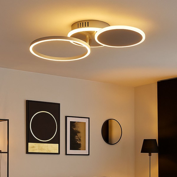 Deckenleuchte Deckenlampe Esszimmerleuchte Ringe Verstellbar KüChenlampe Led-image