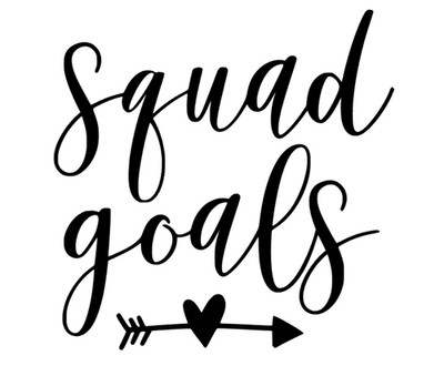 Squad Goals Aufkleber Auto Fenster Wand Möbel Deko