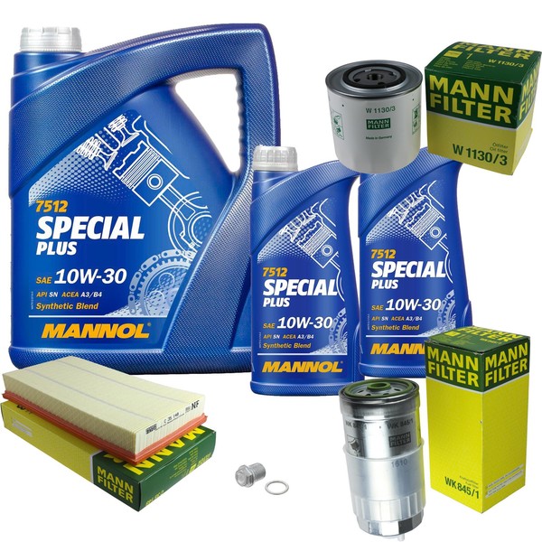 Inspektionspaket 7L Mannol Special Plus 10W-30 FüR Volvo 850 Kombi 2.5 TDI V70-image