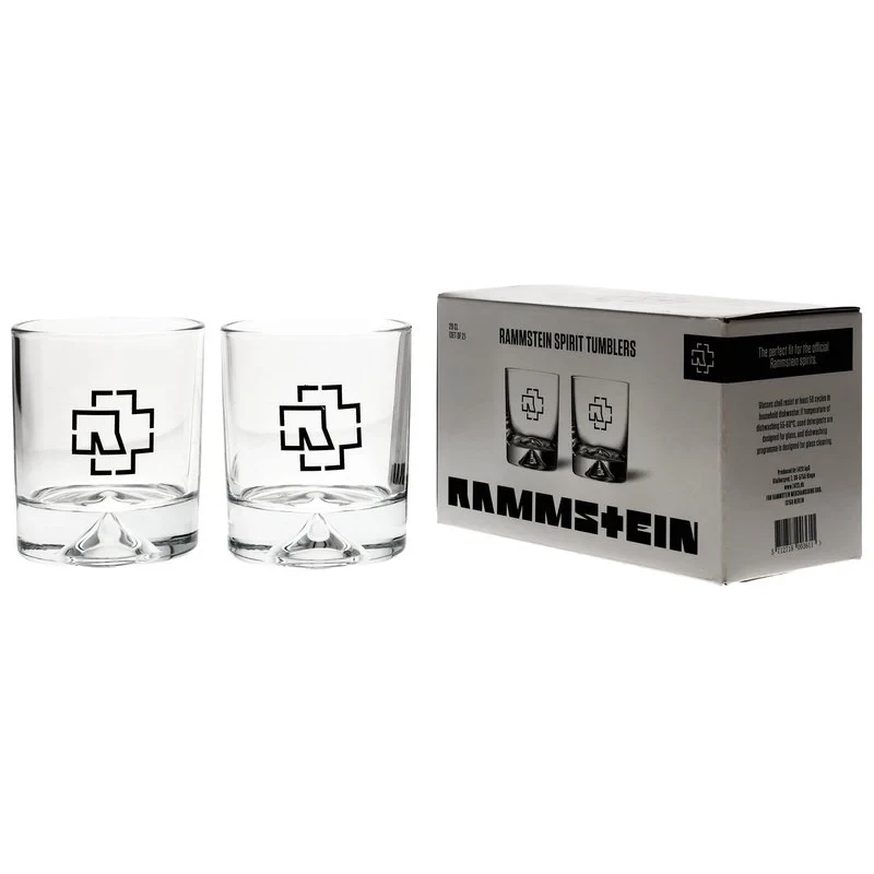 Rammstein Glass -Whisky Glas Rum Glas Whiskyglas Tumbler - 2er Set
