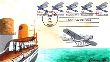 Scott 2468 $1.00 Sea Plane Mail Diane B Hand Painted FDC PNC# 1 8 Of 50