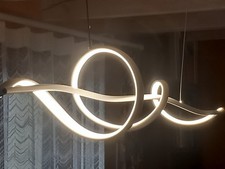 LED Pendelleuchte, Hängelampe mit Fernbedienung, dimmbar, für Ess-Wohnzimmer