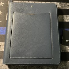 Montblanc Zip Around Notebook Folio Sartorial Saffiano Leather MB128662