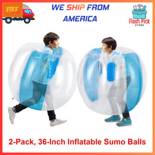Bumper Balls, 2 Pack 36Inch Inflatable Sumo Ball Bopper Toys For Kids 50-100Lb