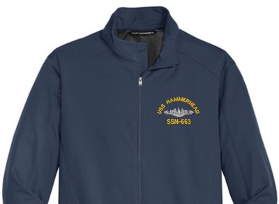 USS HAMMERHEAD SSN-663 Soft Shell Jacket.  New.  U.S. Navy. DOLPHINS
