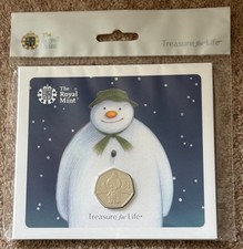 2019 - Royal Mint The Snowman Christmas Series 50p Fifty Pence Coin Pack (BUNC)