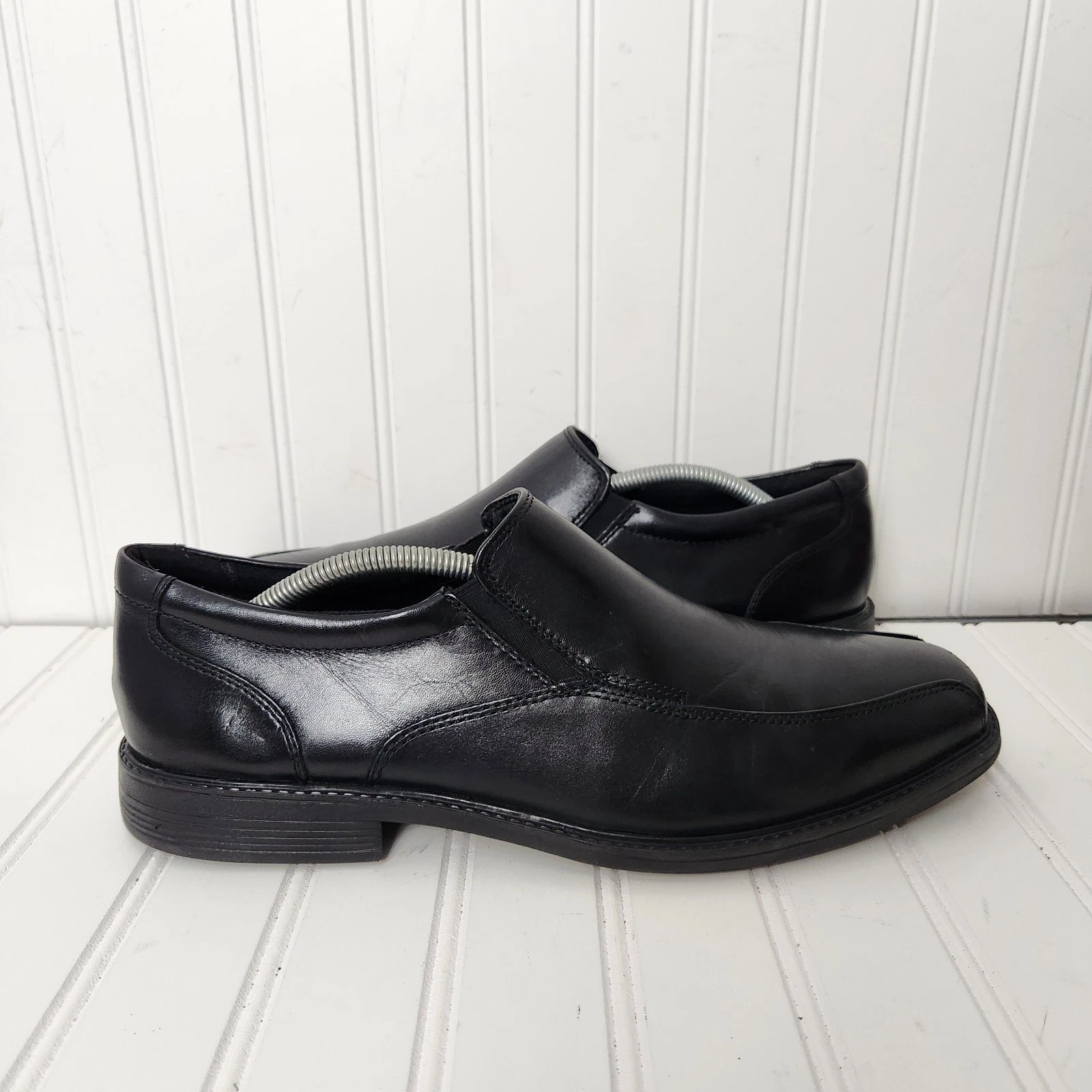 Mocassini Clarks Collection uomo taglia 11M neri in pelle comfort estremo