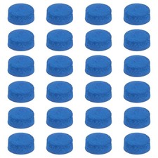Billiard Pool Cue Tips, Pool Cue Tips Cow Leather 9mm 24 Pcs Blue