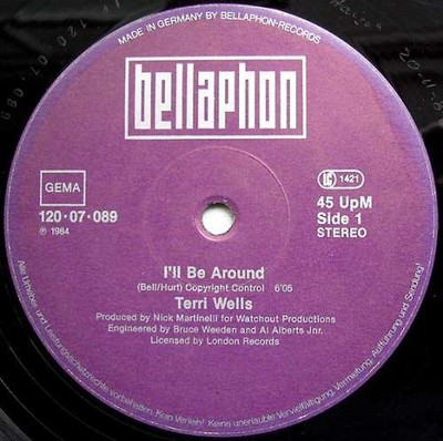 Terri Wells I'll Be Around 12'' Vinyl Schallplatte 0229