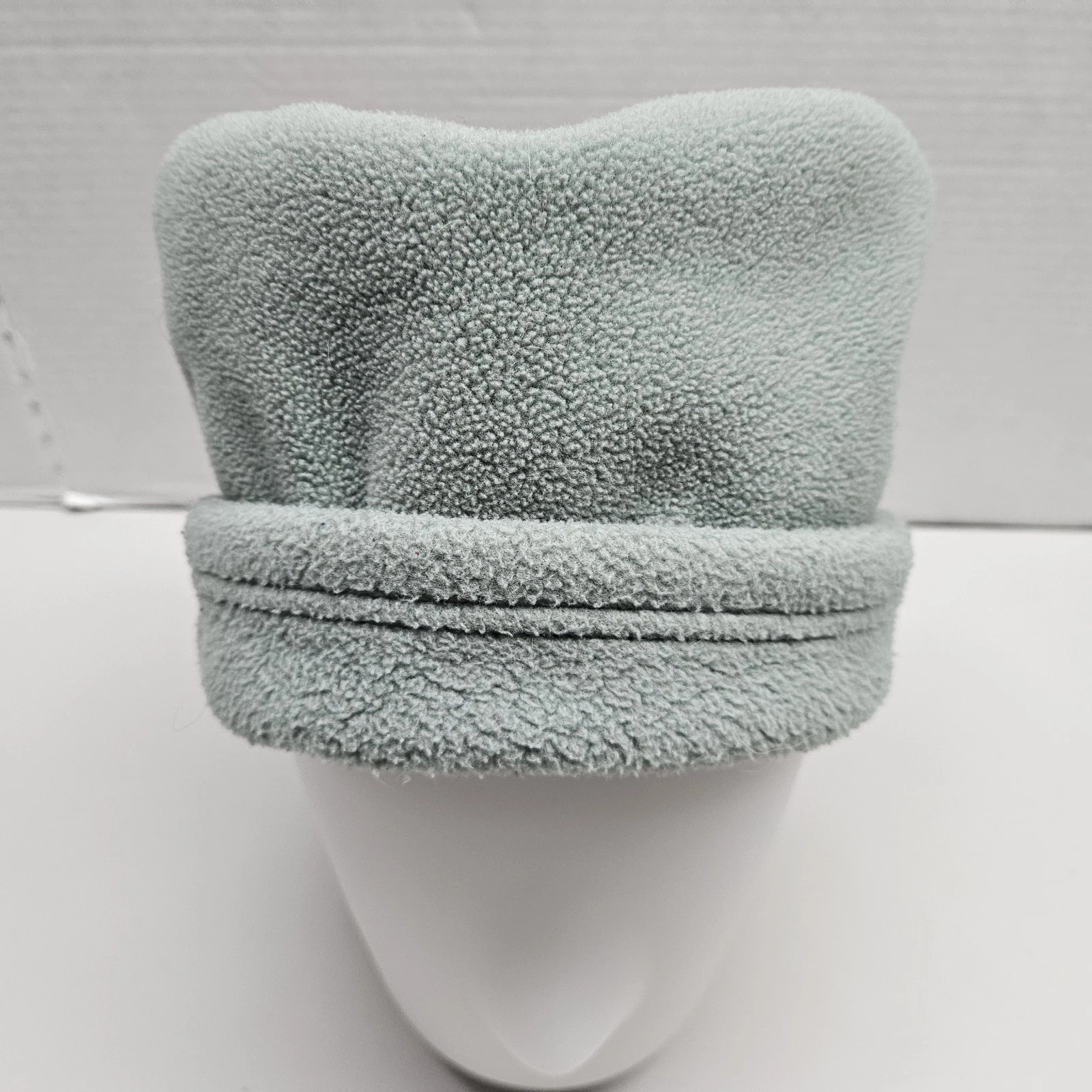 LL Bean Women's M/LG Fleece Hat Wind Pro Polarec Pillbox Green Winter Cap