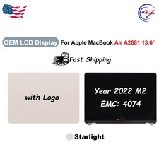 OEM LCD Display Screen Digitizer For Apple MacBook Air A2681 M2 13.6in Starlight