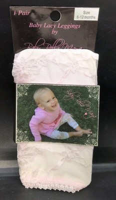 Pink Baby Bella Maya Baby Lacy Leggings Size 6-12 Months Brand New B448