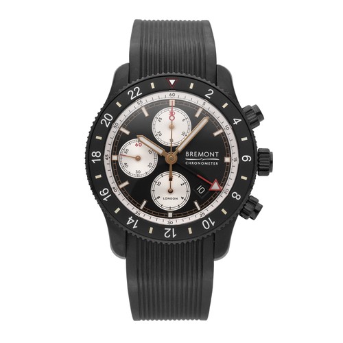 Bremont Supermarine Black Dial 43mm Automatic Men's Watch SMARINECHRONO-JET-R-S