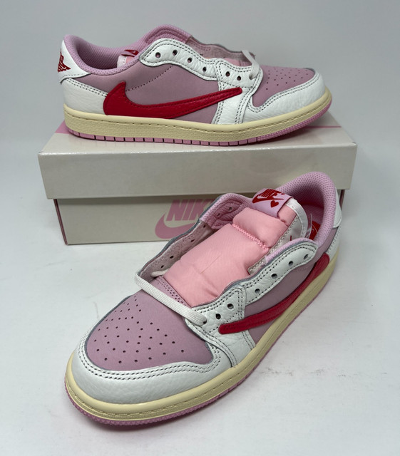 Nike Jordan 1 Low SP Travis Scott Tropical Pink PS Size 3Y IQ7605-101