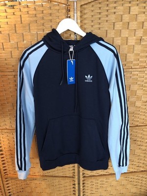Adidas Men's Colorblocked SST Pullover Hoodie Blue Size Small NEW WITH TAGS!