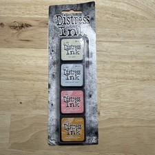 Tim Holtz Ranger Distress Mini Ink Pads 4/Pkg-Kit 7 TDPK-40378 New